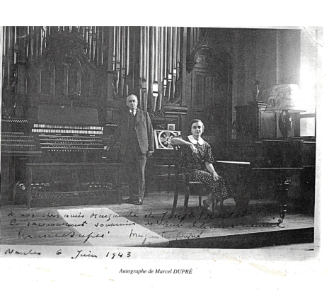 Marcel Dupre and his daughter Marguerite